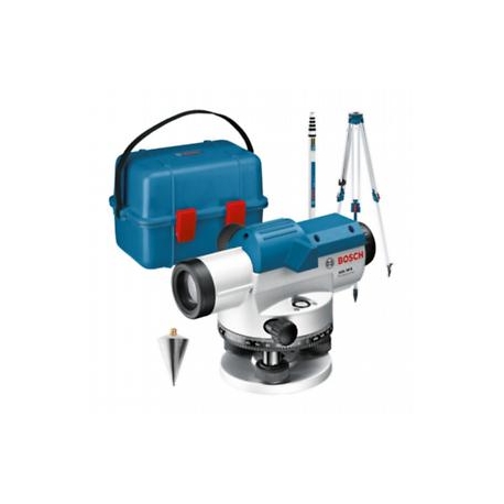 NIVEL OPTICO BOSCH GOL 26 D + REGLA GR500 + TRIPODE BT160 + MALETIN TRANSPORTE