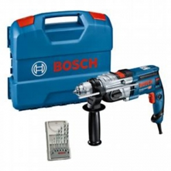 TALADRO PERCUTOR BOSCH GSB 20-2 + SET DE BROCAS + L-CASE