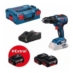 TALADRO BATERIA BOSCH PERCUTOR GSB 18V-55 + 3 GBA 18V 5.0AH + GAL 18V-40
