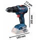 TALADRO BATERIA BOSCH PERCUTOR GSB 18V-55 + 3 GBA 18V 5.0AH + GAL 18V-40