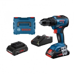 Taladro atornillador bosch gsr 18v-55 2 x 4,0 ah + gal 18v-40 + l-boxx 136