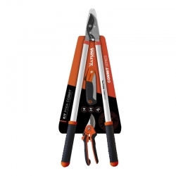 Kit de herramientas de poda tijera 1 y 2 manos + serrucho dentado
