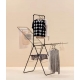 TENDEDERO PLEGABLE BRABANTIA CON ALAS Y BARRA PARA PERCHAS NEGRO 20M