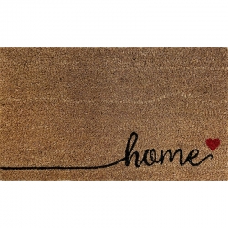 FELPUDO COCO NATURAL SWEET HOME 35X60/CORAZON