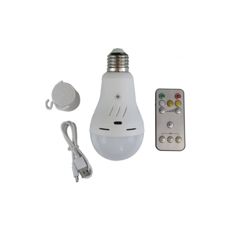 Bombilla portatil led recargable emergencia 500lm 6w