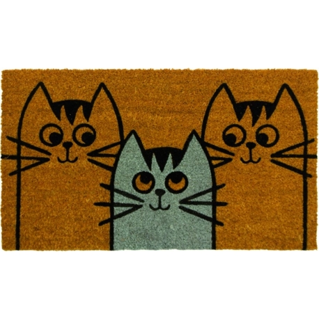 Felpudo coco/pvc whiskers 40x70