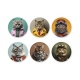 POSAVASOS GIFT FUNNY SET 6 U SURTIDOS CATS II