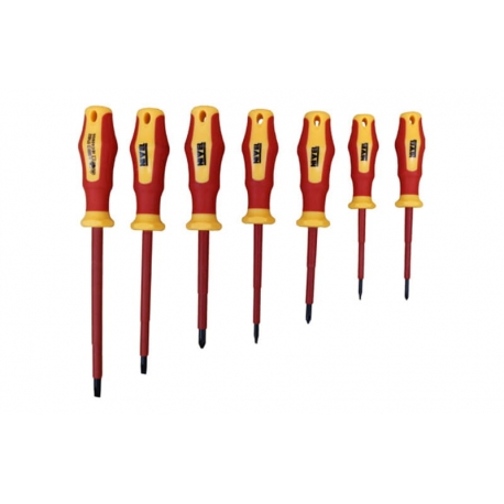 DESTORNILLADOR AISLADO 1000 V JUEGO 7 PIEZAS 4 SL + 3 PH