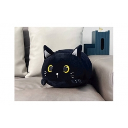 Cojin soft touch gato negro 33x28x18cm