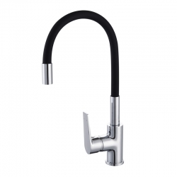 Griferia de cocina artic fregadora goma negro