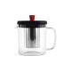 Tetera borosilicato filtro inox 18/10 0,6l