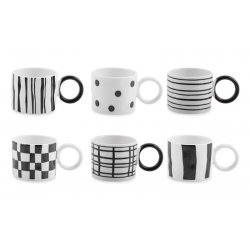 Taza cafe new bon china noir 9cl