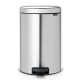 Cubo de basura brabantia 20 l acero mate antihuellas newicon