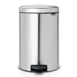 Cubo de basura brabantia 20 l acero mate antihuellas newicon