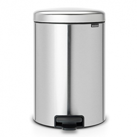 Cubo de basura brabantia 20 l acero mate antihuellas newicon