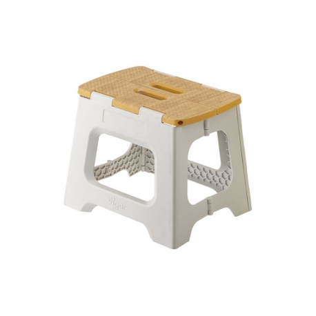Taburete plegable vigar compact 27cm gris