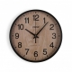 Reloj de pared efecto madera 30x4,3cm