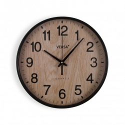 Reloj de pared efecto madera 30x4,3cm