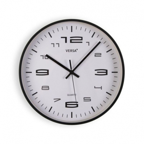 Reloj de pared negro 30cm