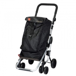 Carro compra ambit go up 4 ruedas giratorias negro