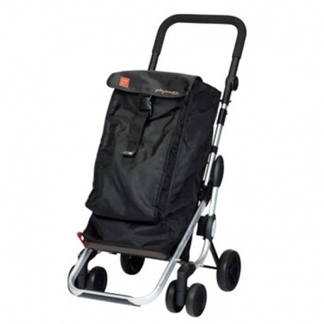 Carro compra ambit go up 4 ruedas giratorias negro