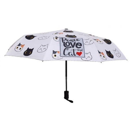 Paraguas plegable automatico gatos