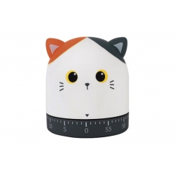 Temporizador cocina gato naranja 6 x 6 x 7 cm