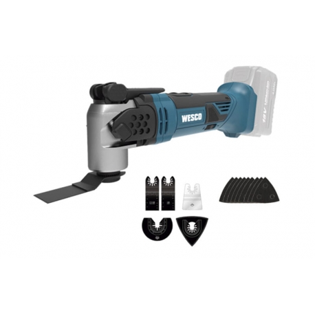 Multiherramienta a bateria wesco 18v