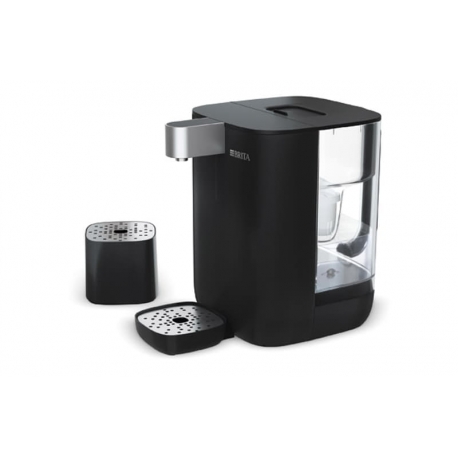 Dispensador calentador de agua brita cube negro