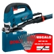 Sierra de calar bosch gst 90 be 650w con 25 hojas de sierra