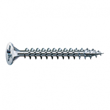 Tornillo spax 3,5x30 cabeza plana pozi cincado