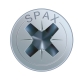 Tornillo spax 4x40 cabeza plana pozi cincado