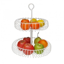 Frutero dos pisos blanco