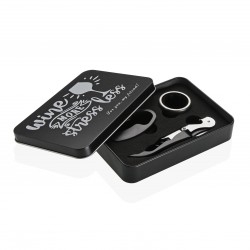 Set vino 3 accesorios drink wine