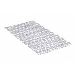 ALFOMBRA ANTIDESLIZANTE BAñO TATAY PISCIS 70X36CM BLANCA PVC VENTOSA