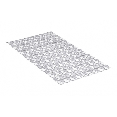 ALFOMBRA ANTIDESLIZANTE BAñO TATAY PISCIS 70X36CM BLANCA PVC VENTOSA