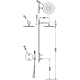 Therm-box kit de grifo termostatico empotrado de 2 vias
