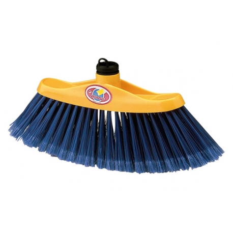 Escoba uno polietileno fibra pet/pvc sin mango