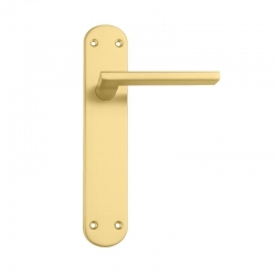 Manilla recta con placa ancha latÓn mate aluminio hierro