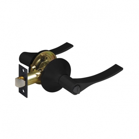 Pomo baÑo handlock manilla 65mm negro mate