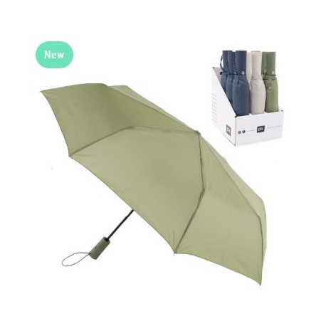PARAGUAS PLEGABLE AUTOMATICO DCASA CON FIBRA ANTIVIENTO