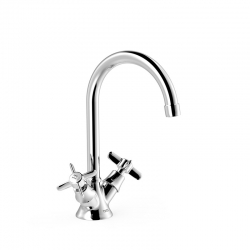 Grifo bimando tres clasic para lavabo cromo 24210901