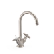 Grifo bimando tres clasic para lavabo acero 24210901ac