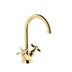 Grifo bimando tres clasic para lavabo oro 24210901or