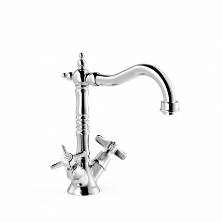 Grifo bimando tres clasic para lavabo cromo 24210902