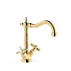 Grifo bimando tres clasic para lavabo oro 24210902or