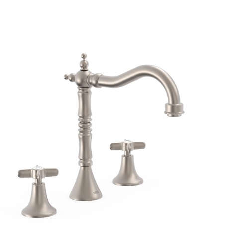 Grifo bimando de repisa tres clasic para lavabo-24210501ac