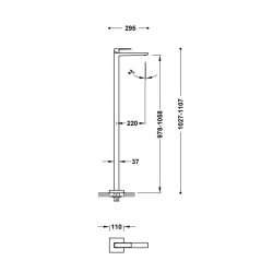 Slim grifo monomando con toma a suelo para lavabo-20285301vo
