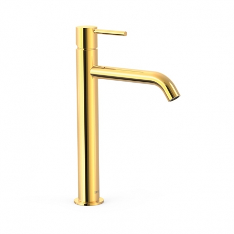 Monomando lavabo tres study alto 304mm oro-26230701or