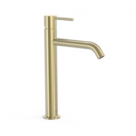 Monomando lavabo tres study alto 304mm cava dorado-26230701ca